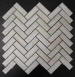 1X3 FLOW IVORY HERRINGBONE WITH MICROBAN